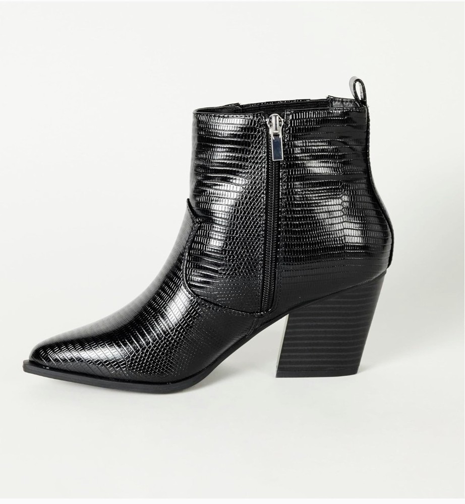 Drop Women's Sia Pointed-Toe Western Ankle Boots Size 7 5 New