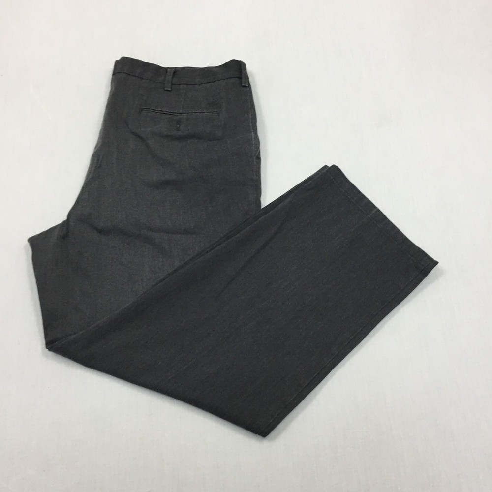 Dockers Chino Trousers Cotton Pants Straight Fit Mens Size 40W 32L Grey