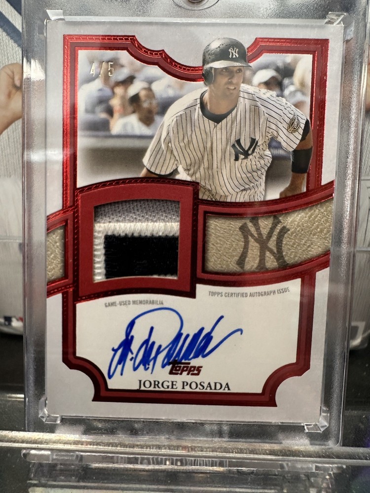 2026 Topps Series 1 - Jorge Posada - Topps Flagship Autograph Patch Card 4/5