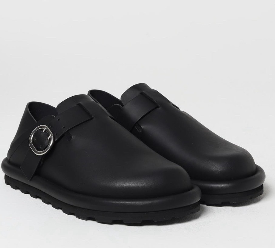JIL SANDER Buckled Leather Shoes US 10