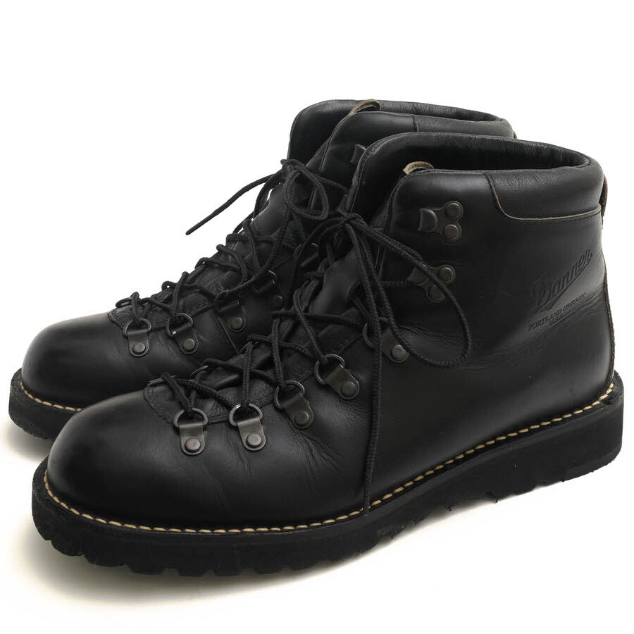 Danner Mountain Boots Forest Gore Black Cowhide Mens Size 9 US D219745