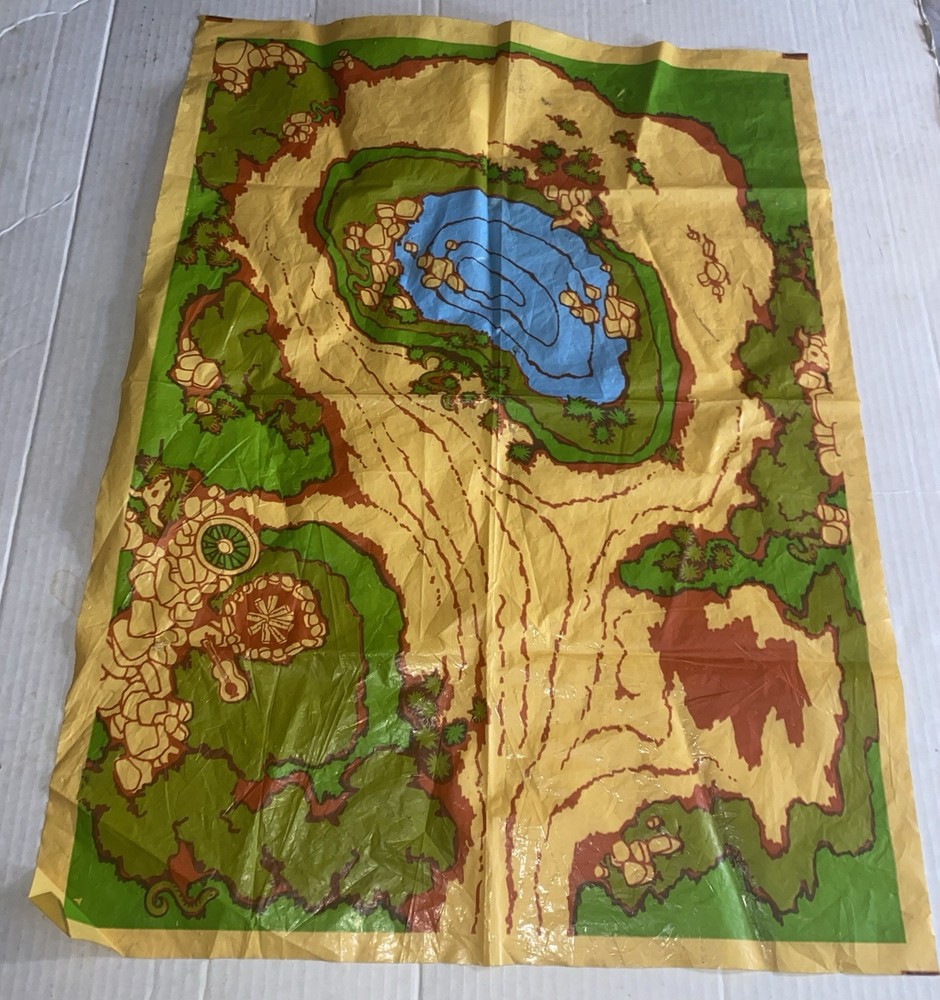 1977 Marx Red River Gang Play Set-Original Plastic Play Mat