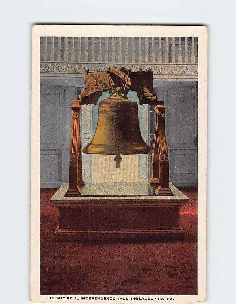 Postcard Liberty Bell Independence Hall Philadelphia Pennsylvania USA