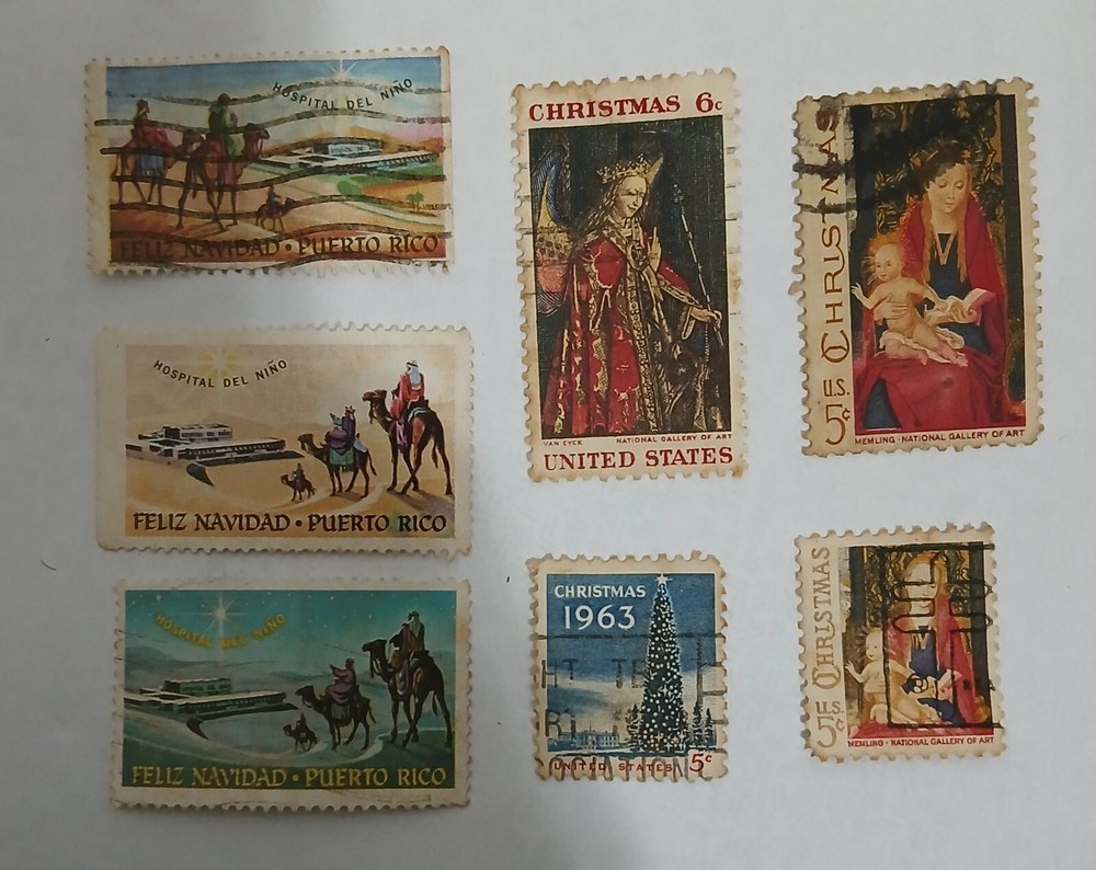Navidad Stamp Puerto Rico + Others Chrismas