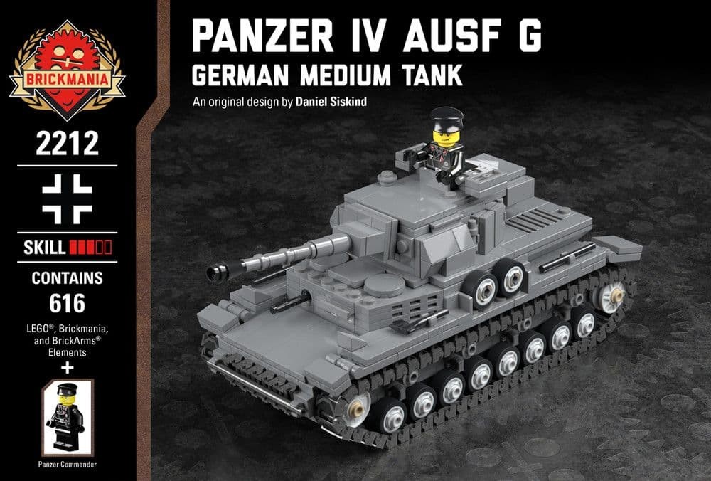 Genuine Brick Mania German Panzer IV Tank #243afd