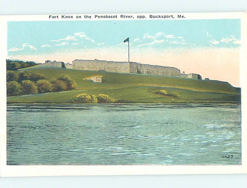 Unused Linen FORT KNOX Bucksport - Near Bangor Maine ME H5393