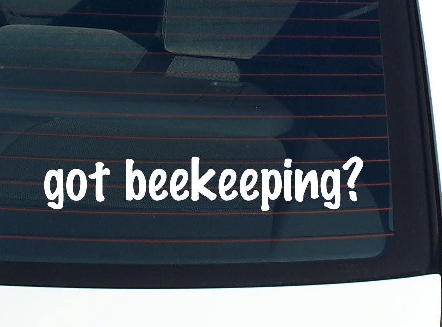 Funny Beekeeping Car Decal Bumper Sticker Vinyl Joke