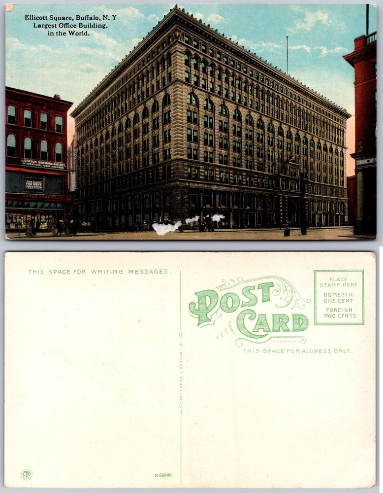Ellicott Square Buffalo NY Office Building Postcard
