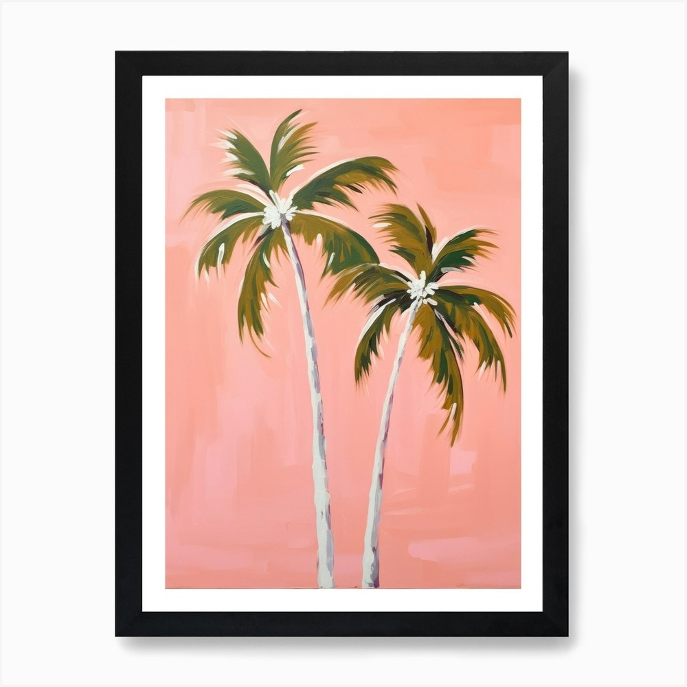 Framed Palm Trees 2 Art Print Wall Decor Canvas Poster Picture  