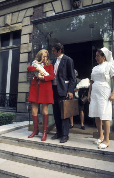 Jane Fonda Vanessa Vadim Roger Vadim at Jane Fonda Roger Vadi- 1968 Old Photo