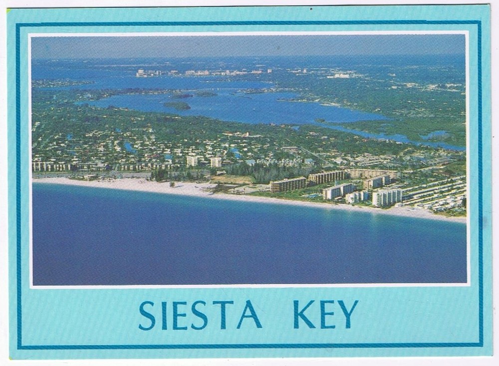 Postcard Siesta Key Aerial View Gulf Coast Florida
