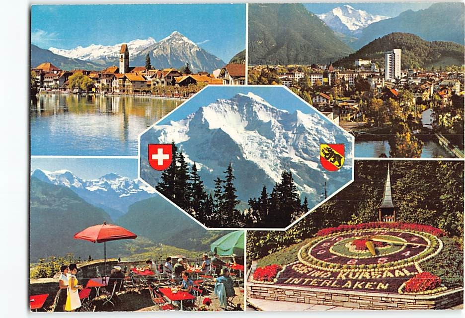 Postcard Interlaken Switzerland