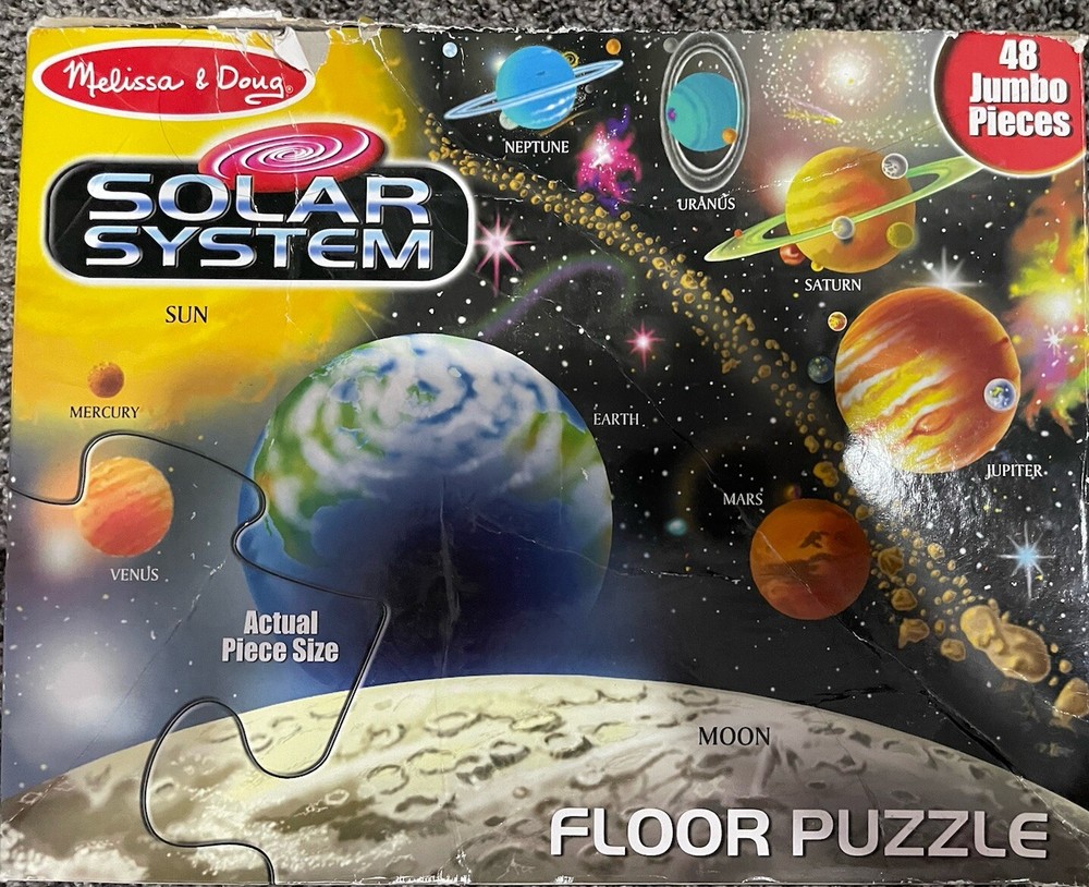 Melissa and Doug Solar System Floor Puzzle  LARGE 48 Piece