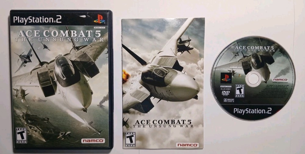 PS2 Ace Combat 5: The Unsung War Greatest Hits Sony PlayStation 2, 2004 CIB VGC-image