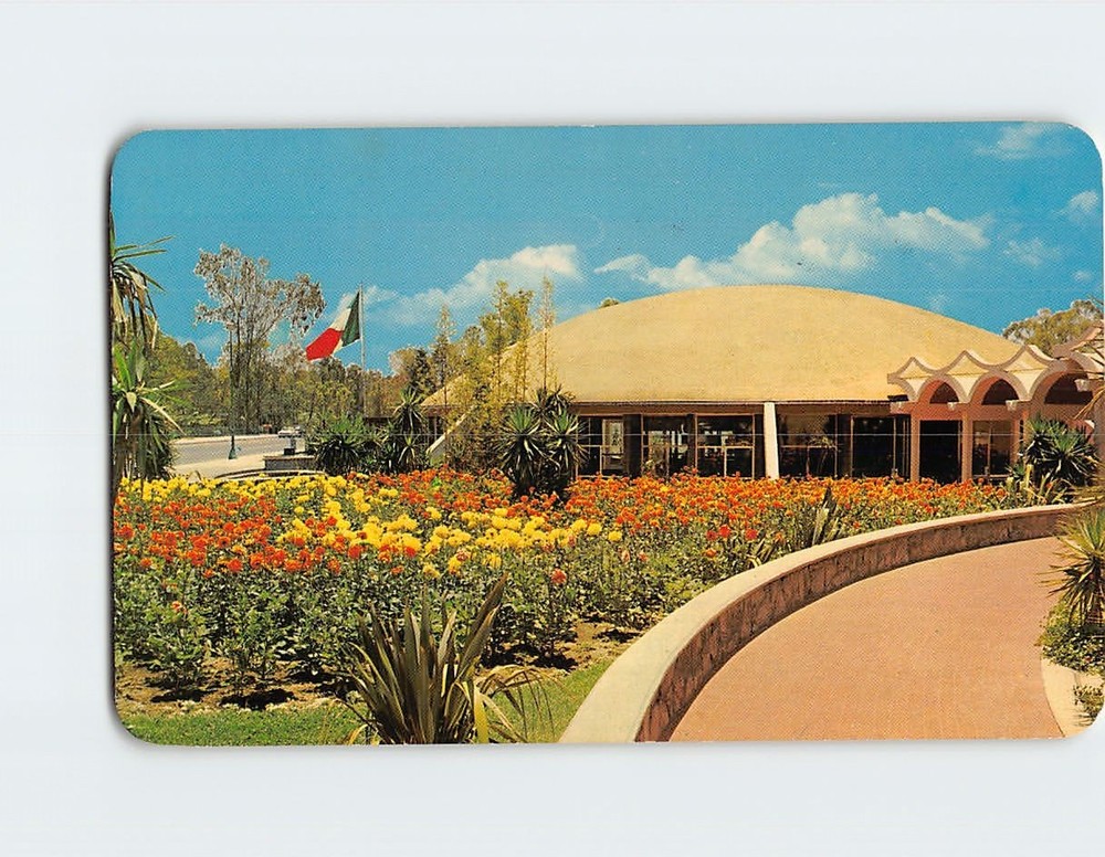Postcard Museum of Natural history at the Chapultepec Park in Mexico City Mexico