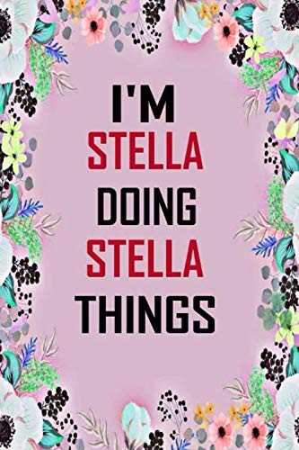 i'm doing Stella things: Lined Writing Notebook Journal with Personalized Name Q