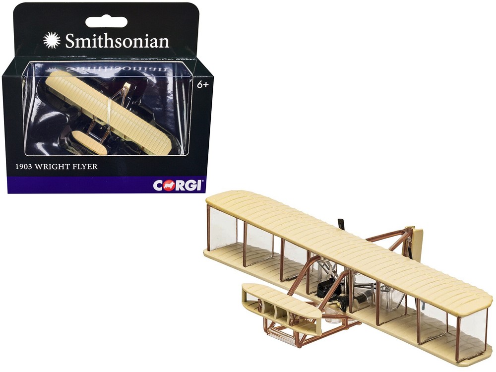 1903 Wright Flyer Aircraft Diecast Model Smithsonian Series by Corgi with Pil...