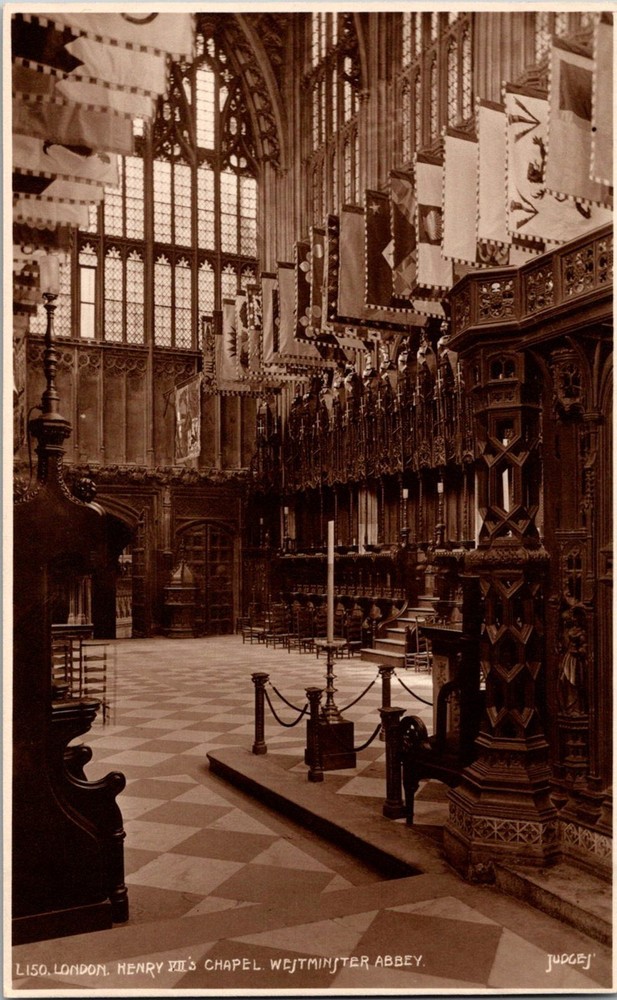 Dr Jim Stamps Postcard Henry Vii Chapel Westminster Abbey Real Photo