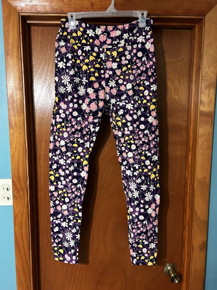 Lularoe TC Tall And Curvy Multicolor Floral Print Leggings for Women