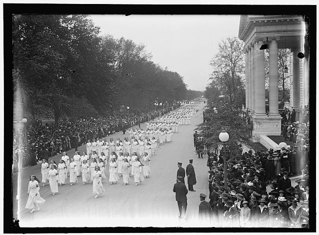 Washington DC American Red Cross Dedication Nurses Parade Motor Corps 1917