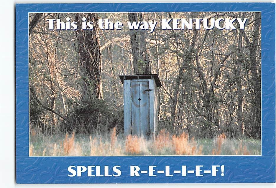 Postcard This is the way Kentucky Spells Relief! Kentucky USA