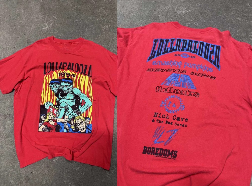 Vintage 1994 Lollapalooza Concert Festival Smashing Pumpkins T-shirt