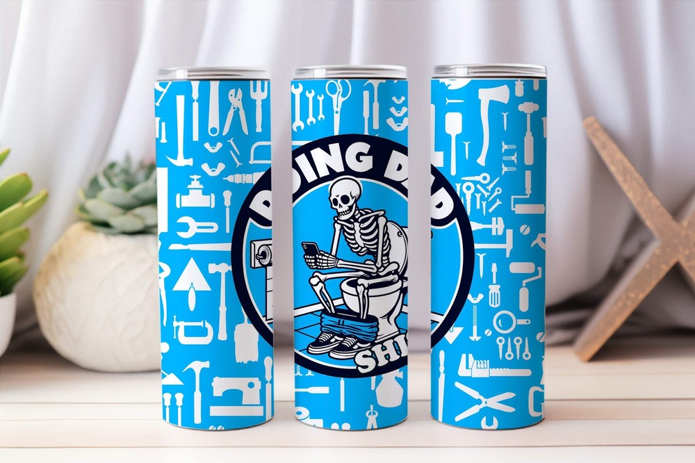 20 oz Graphic Tumbler- Sarcasm Funny skeleton 42