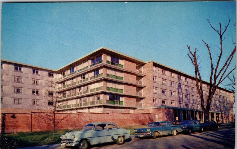 Iowa City IA-Iowa, Burge Hall, State University, Vintage Postcard