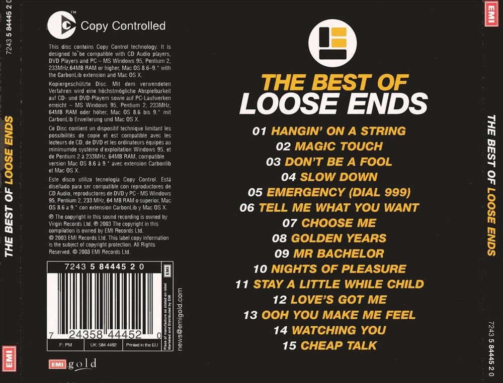 Loose Ends Best Of Loose Ends New Cd