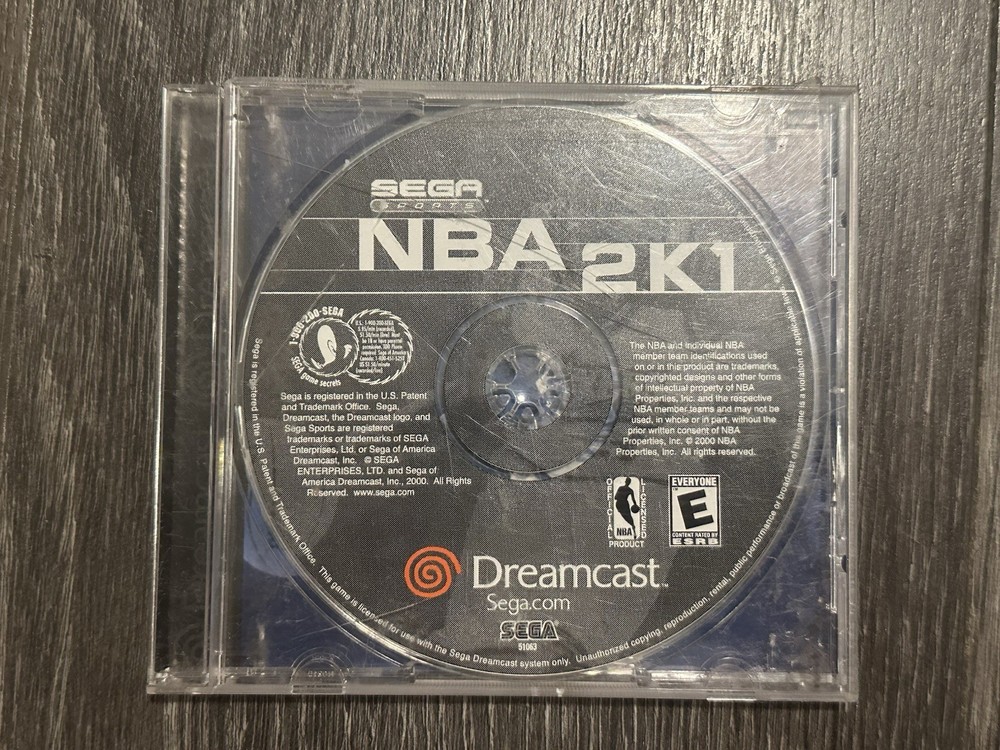 NBA 2K1 (Sega Dreamcast, 2000)