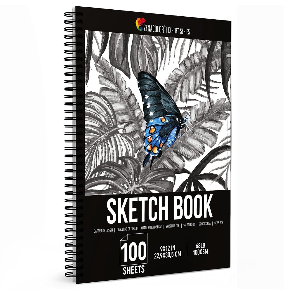 ZENACOLOR - Professional 100 Sheets Sketch Book 9