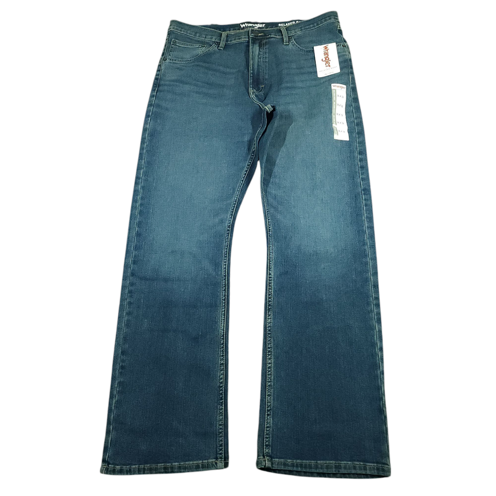 Wrangler Jeans 36x32 Mens Relaxed Boot Baggy High Waisted Stretch Whiskering
