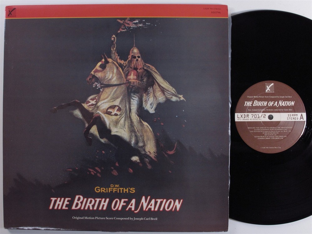 BIRTH OF A NATION OST Joseph Carl Breil LABEL X 2XLP VG++/VG+ with insert c