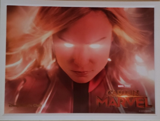 Captain Marvel Lithograph Disney Movie Club Marvel NEW