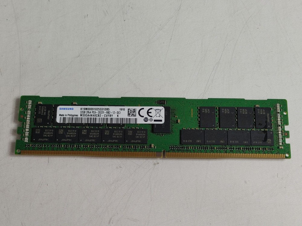 Lot of 10 Samsung M393A4K40CB2 32 GB PC4-23400 (DDR4-2933) 2Rx4 DDR4 Server RAM