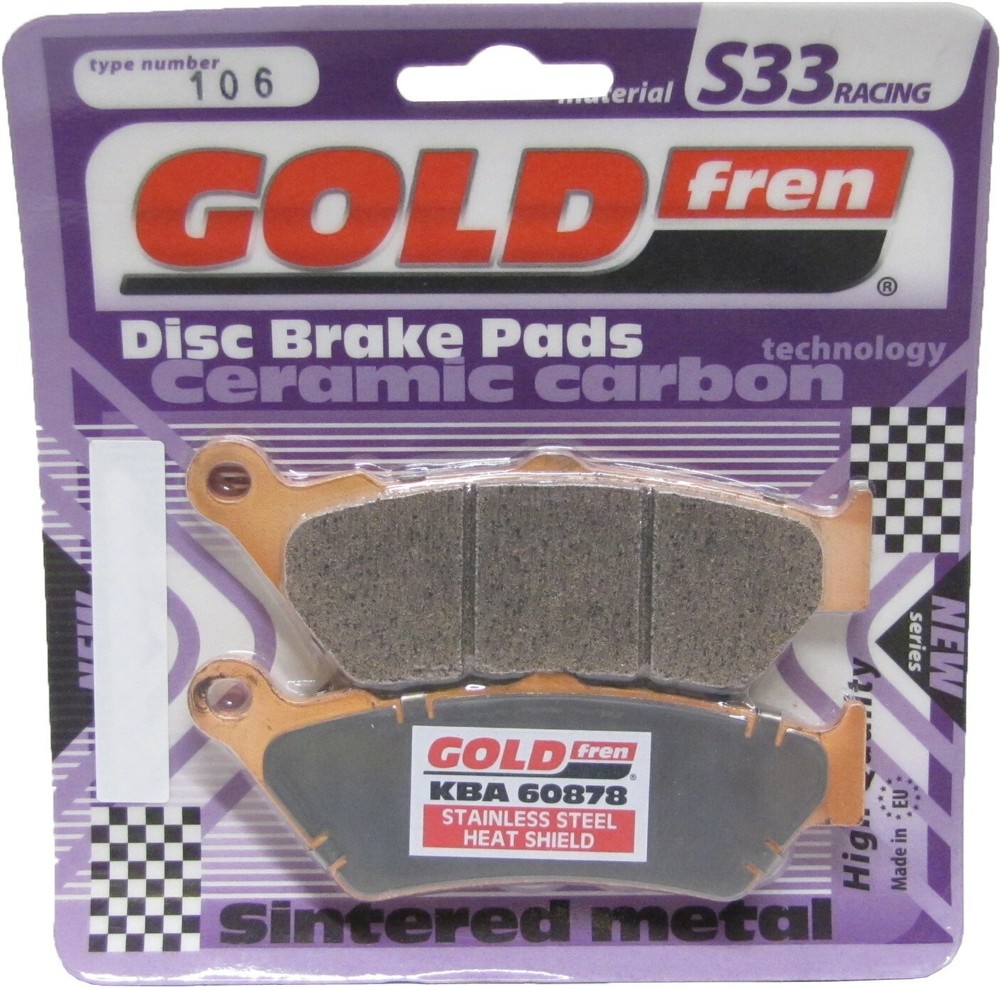 Goldfren S33 Brake Pads Front For Royal Enfield 535 Continental GT 2013-2016