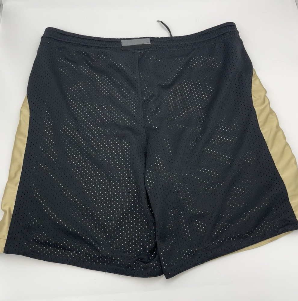 Nike Men’s Black And Gold Reversible Basketball Shorts