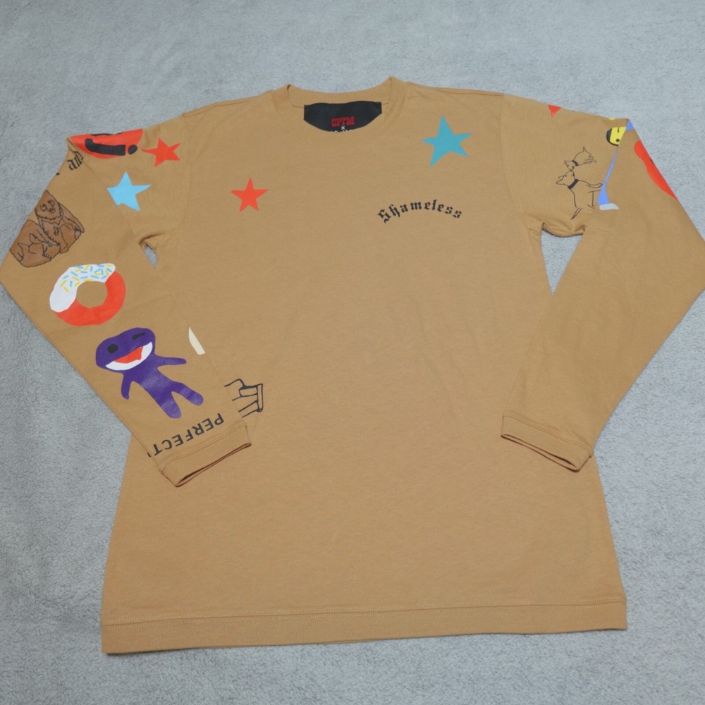 Cactus Plant x Marc Jacobs Mens Sand Tan Tattoo Shirt Streetwear XS