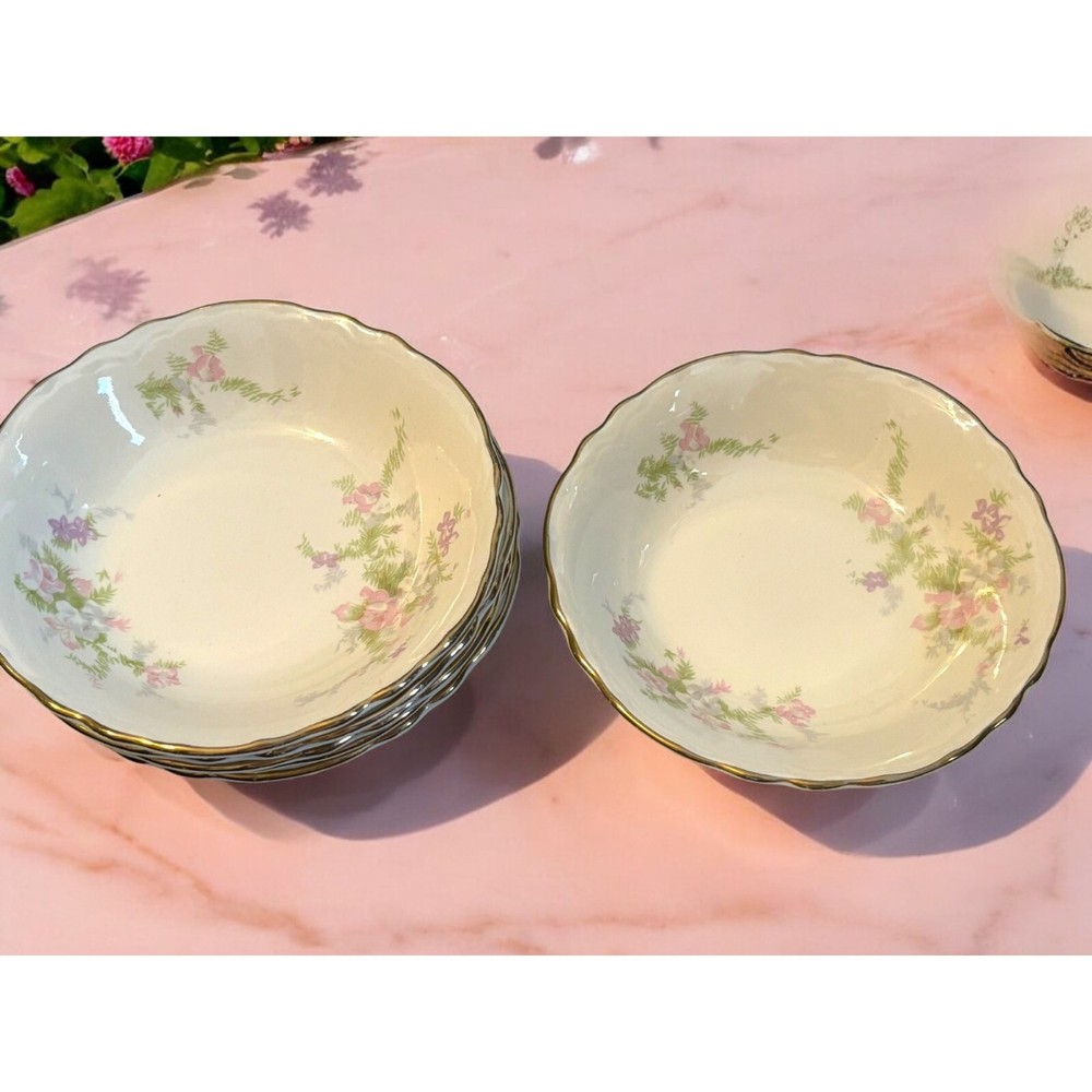 Vintage Homer Laughlin Jean set of 6 Fruit Dessert Bowl 5 1/8