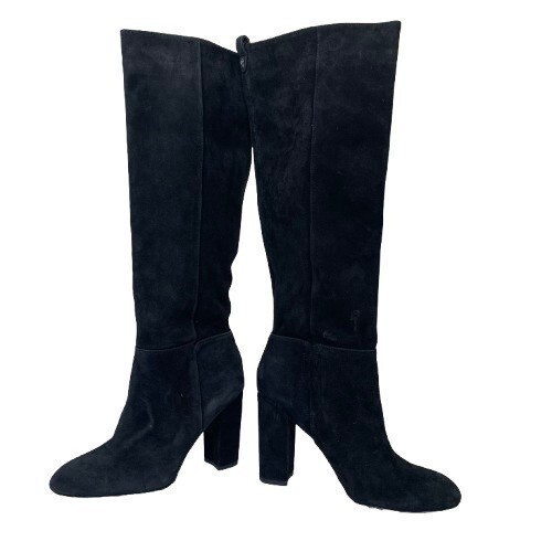 Sam Edelman Black Suede Knee-High Caprice Boots Size 6.5