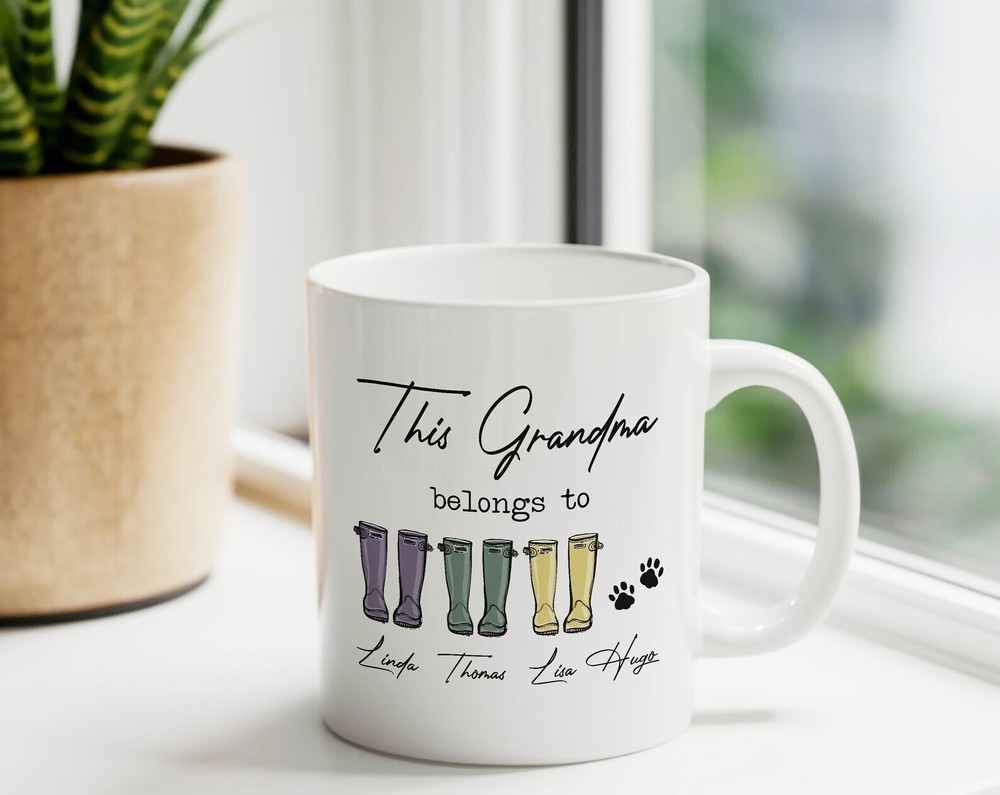 Custom Engraved Mother's Day Mug Gift for Mum Nan Grandma