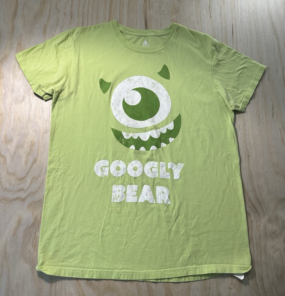 Disney Parks Monsters Inc Men’s Large Shirt Mike Wazowski Googly Bear Graphic L