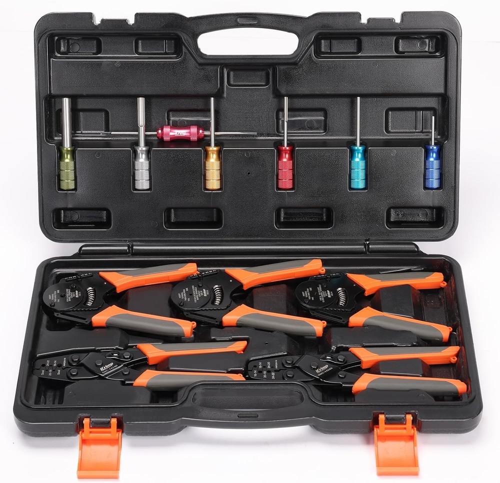 Closed Barrel Crimp Tool, Weather PackCrimpers, Deutsh Connector Kit for Deutsh