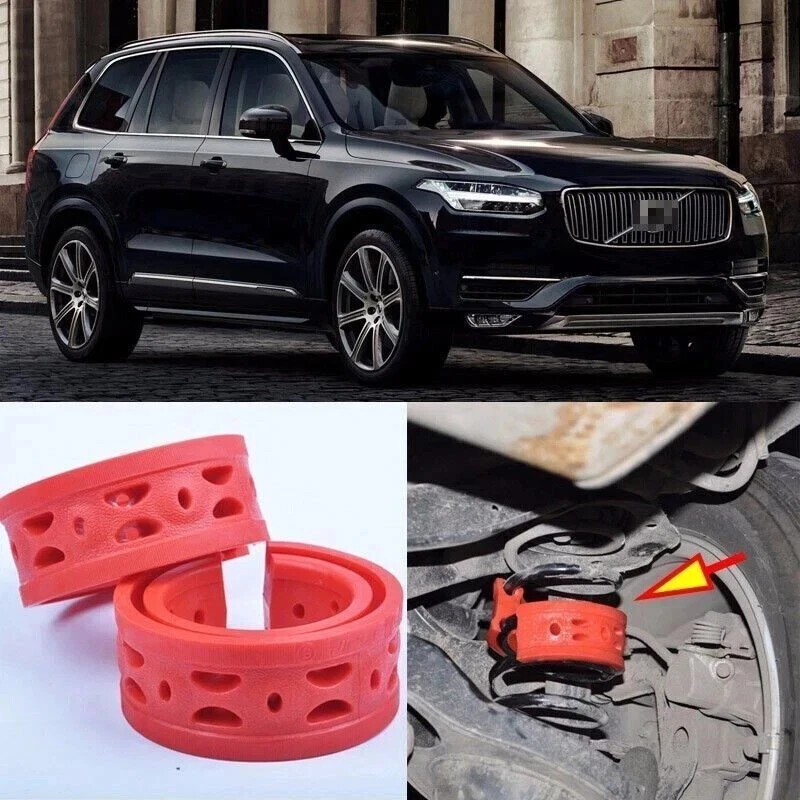 2pcs Rear Air Suspension Shock Bumper Spring Coil Cushion Buffer For Volvo XC90