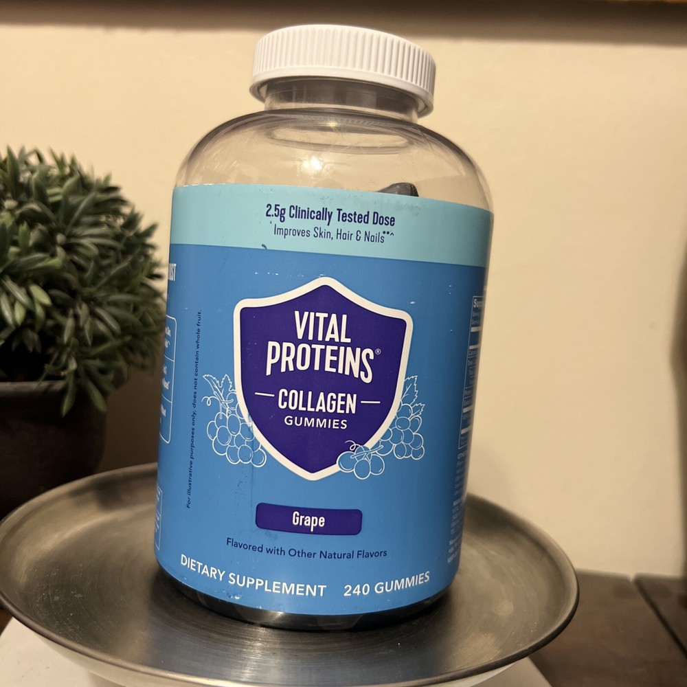 Vital Proteins Collagen Gummies, 2.5g Collagen Peptides 240 Ct - EXP 10/25