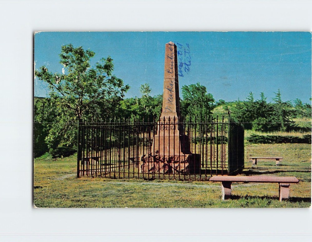 Postcard Ogden Monument Fort Riley Junction City Kansas USA