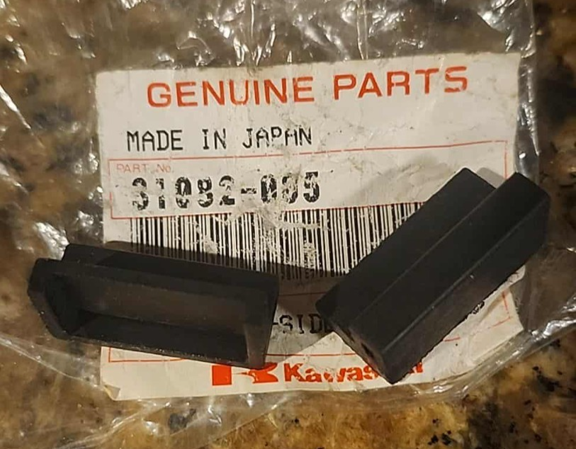 2 Kawasaki Genuine OEM Side Cover Protectors 31082-005 #KA1