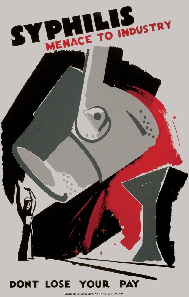 Decor Health Poster. Fine Graphic Art Design. fight Syphilis. Shop Wall Art.1688