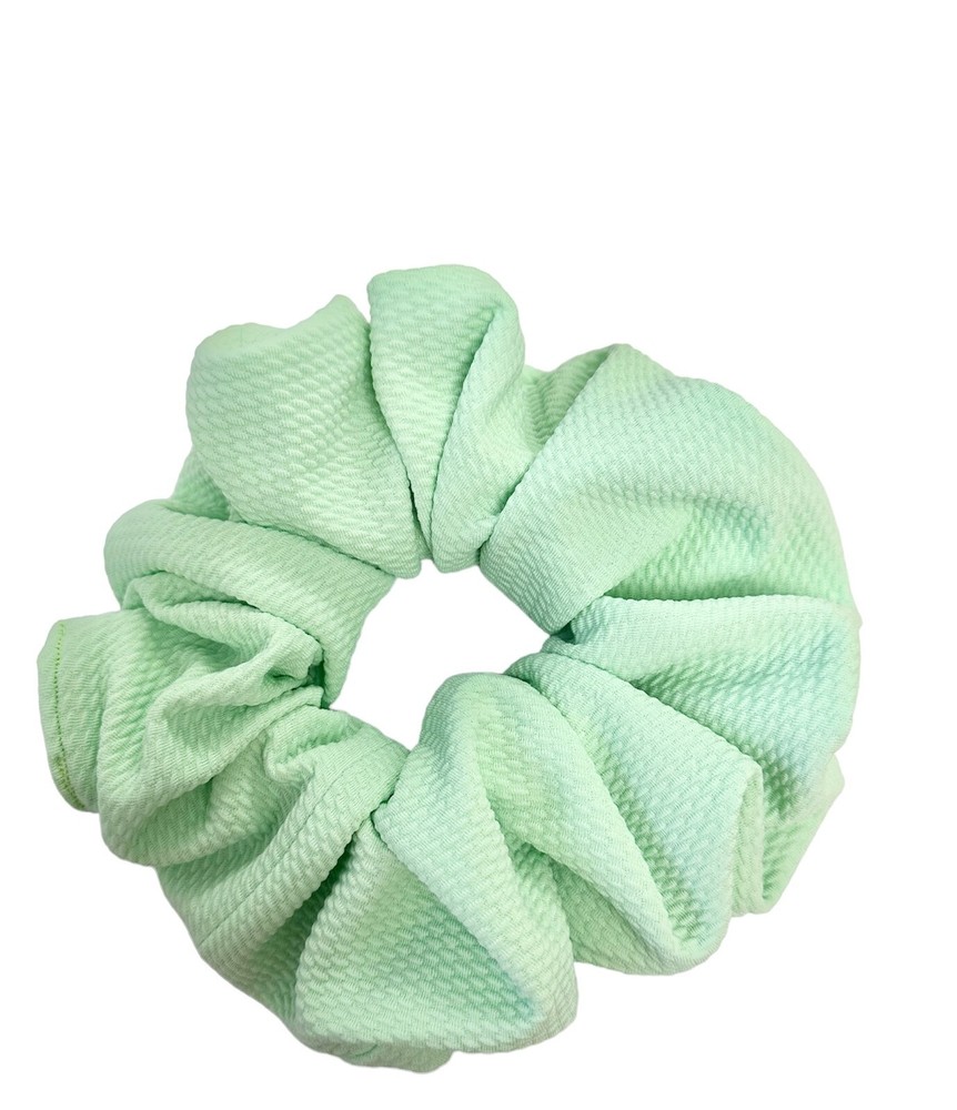 XL Green Bullet Fabric Scrunchies Handmade Brand New Hair Accessories
