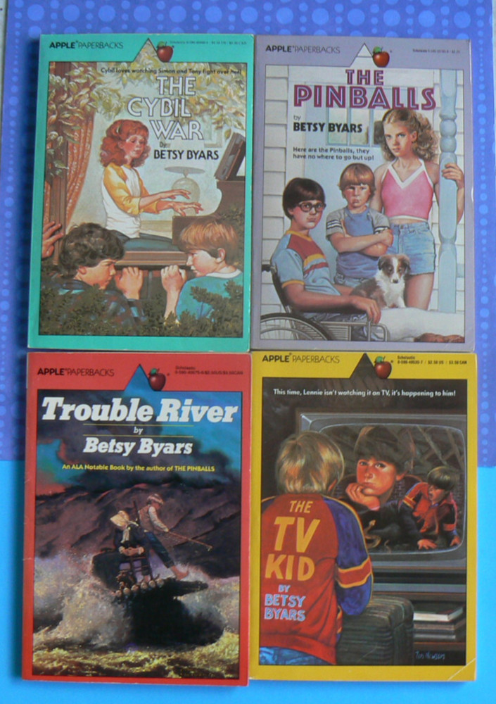 The Best of Betsy Byars, VTG Boxed Set of 4 titles, Apple Paperbacks,youth 1970s